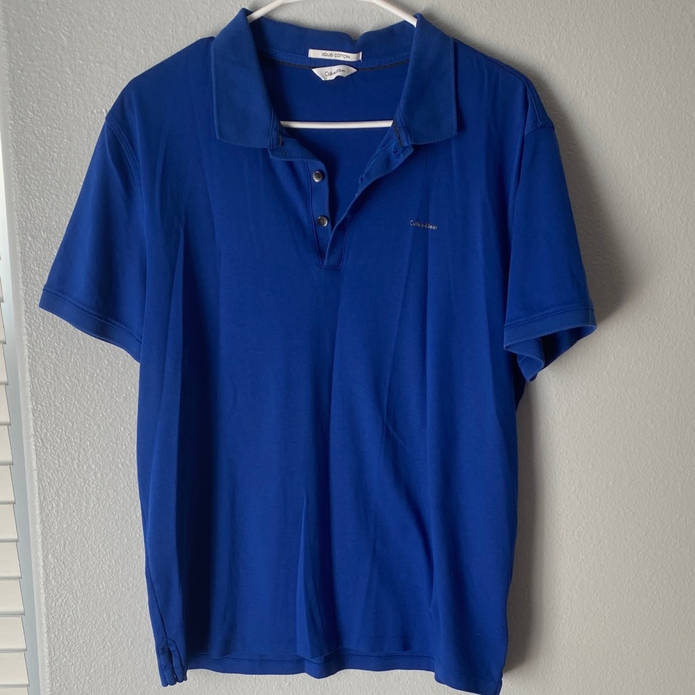 Calvin Klein Royal Blue Polo Shirt